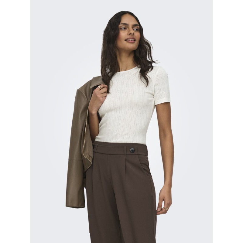 JDY Salsa Mia S/S Top - Cloud Dancer