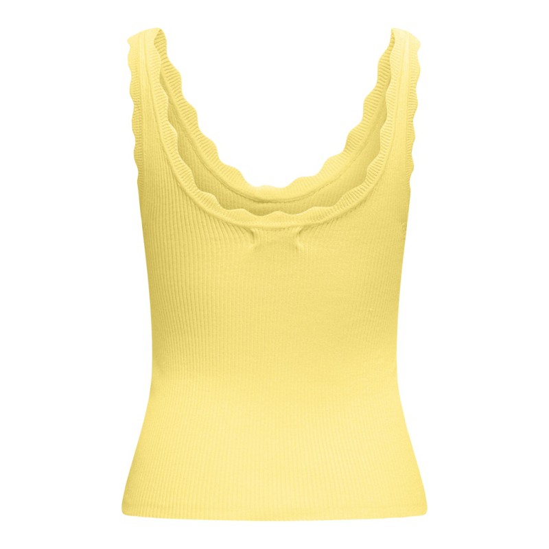 JDY Nanna Scallip Edge Strik Top - Pale Banana