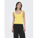 JDY Nanna Scallip Edge Strik Top - Pale Banana