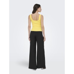 JDY Nanna Scallip Edge Strik Top - Pale Banana