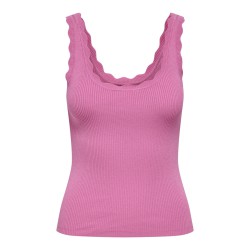 JDY Nanna Scallip Edge Strik Top - Wild Orchid