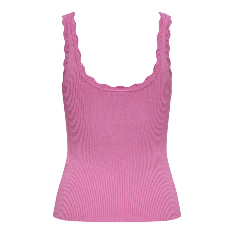 JDY Nanna Scallip Edge Strik Top - Wild Orchid