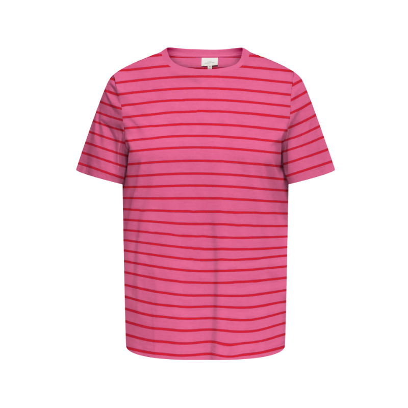 ONLY CARMAKOMA Bloom Kortærmet Regular T-shirt - Wild Orchid