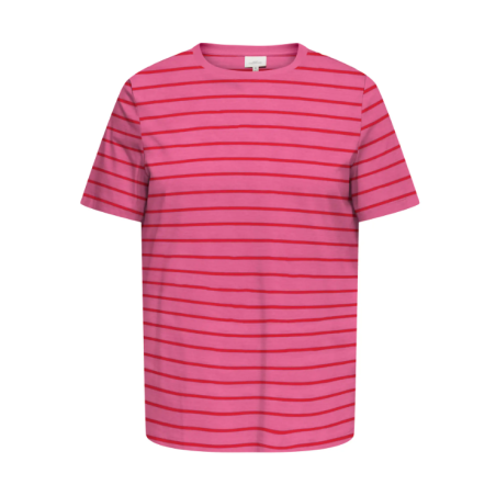 ONLY CARMAKOMA Bloom Kortærmet Regular T-shirt - Wild Orchid