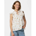 PIECES Emma Binde Snor Top - Bright White