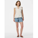 PIECES Emma Binde Snor Top - Bright White