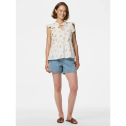 PIECES Emma Binde Snor Top - Bright White