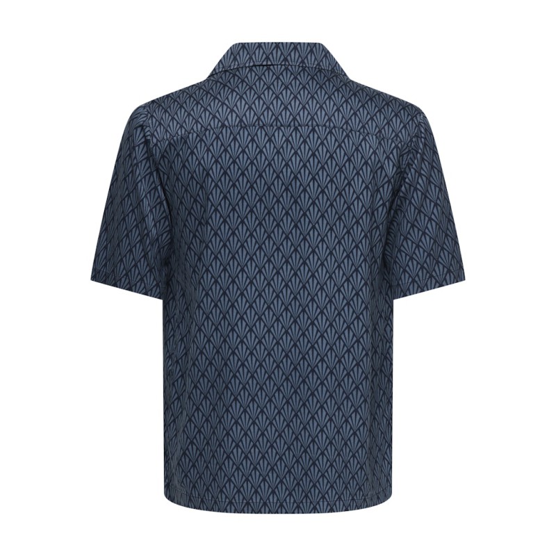 ONLY & SONS Peru Relaxed kortærmet Skjorte - China Blue