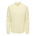 ONLY & SONS Caiden Hør Skjorte - Pastel Yellow