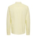 ONLY & SONS Caiden Hør Skjorte - Pastel Yellow