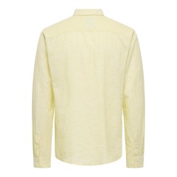 ONLY & SONS Caiden Hør Skjorte - Pastel Yellow