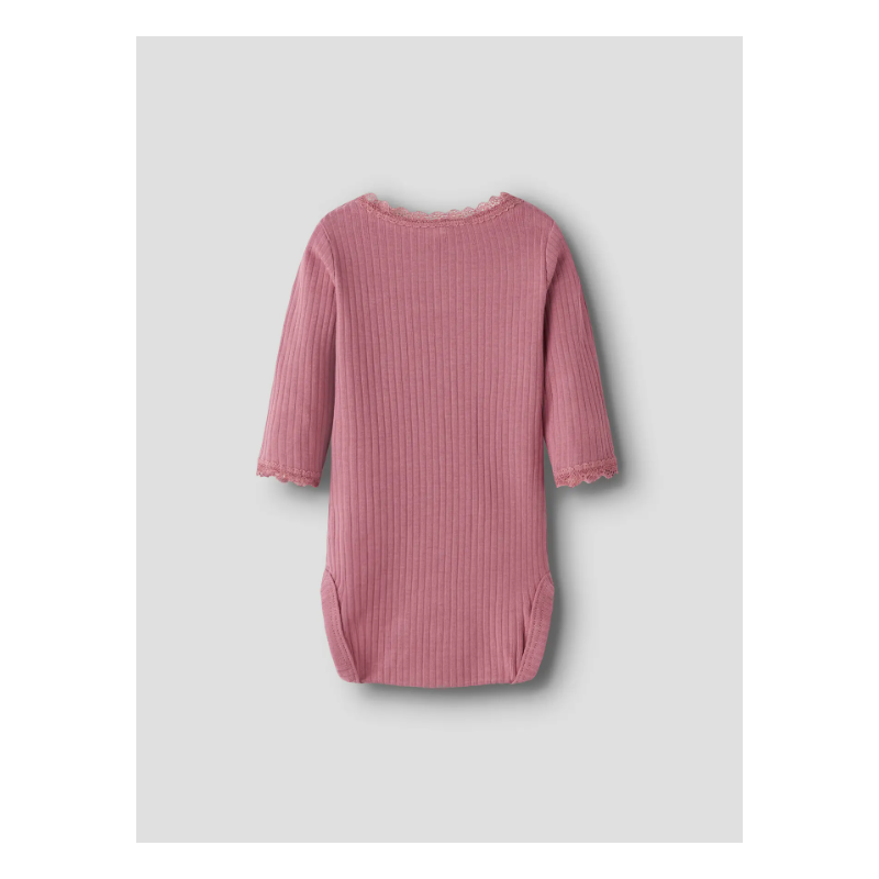 NAME IT Baby Hallie Langærmet Bodystocking - Mesa rose