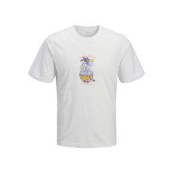 JACK & JONES Plus Cassis Skelet T-shirt - Bright White