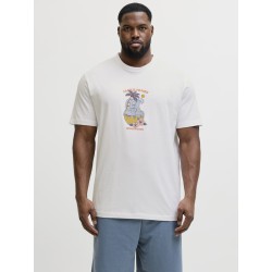 JACK & JONES Plus Cassis Skelet T-shirt - Bright White