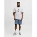 JACK & JONES Plus Cassis Skelet T-shirt - Bright White