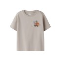 NAME IT Mini Hugo Kortærmet T-shirt - Chateau gray