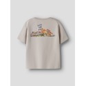NAME IT Mini Hugo Kortærmet T-shirt - Chateau gray