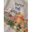 NAME IT Mini Hugo Kortærmet T-shirt - Chateau gray