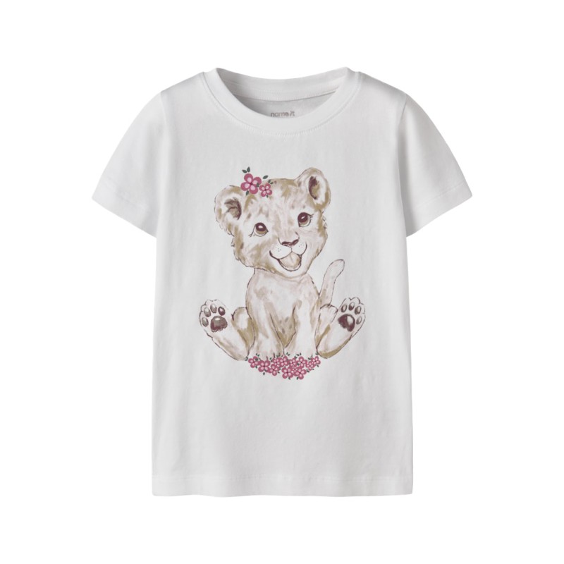 NAME IT Mini Herta Kortærmet T-shirt - Bright White