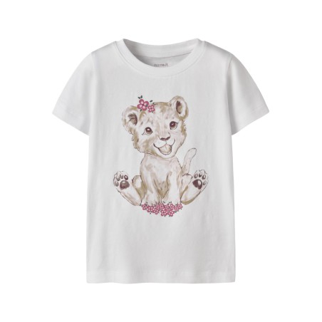 NAME IT Mini Herta Kortærmet T-shirt - Bright White