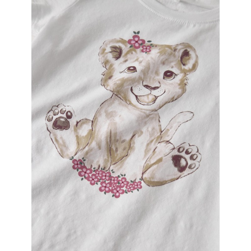 NAME IT Mini Herta Kortærmet T-shirt - Bright White