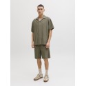 JACK & JONES Tyson kortærmet resort skjorte - Vetiver