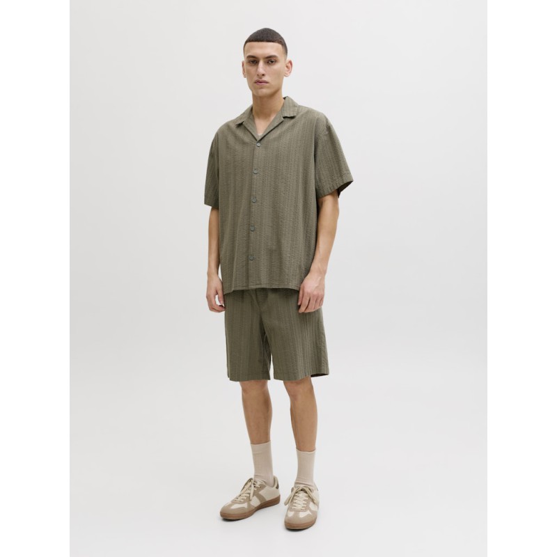 JACK & JONES Tyson kortærmet resort skjorte - Vetiver