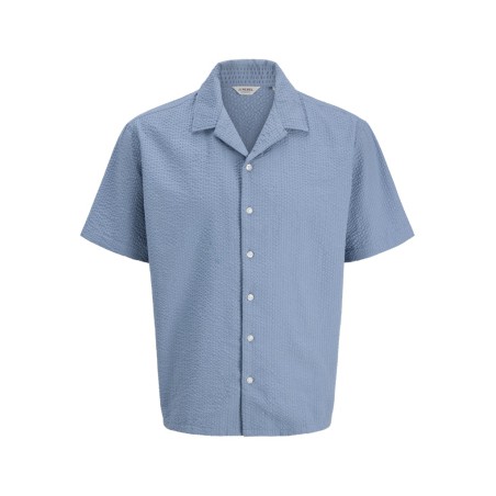 JJ REBEL Haven resort kortærmet t-shirt - Faded Denim