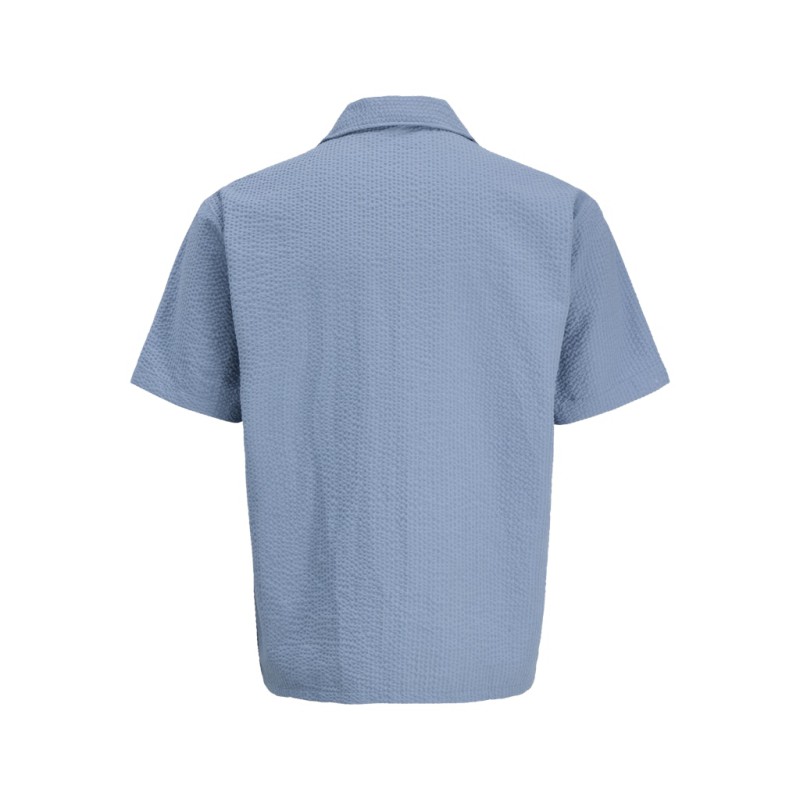 JJ REBEL Haven resort kortærmet t-shirt - Faded Denim