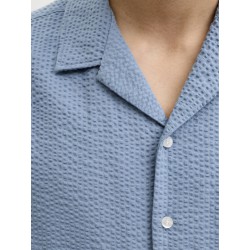 JJ REBEL Haven resort kortærmet t-shirt - Faded Denim