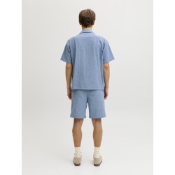 JJ REBEL Haven resort kortærmet t-shirt - Faded Denim