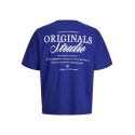 JACK & JONES Norrebro Typo T-shirt - Bluing