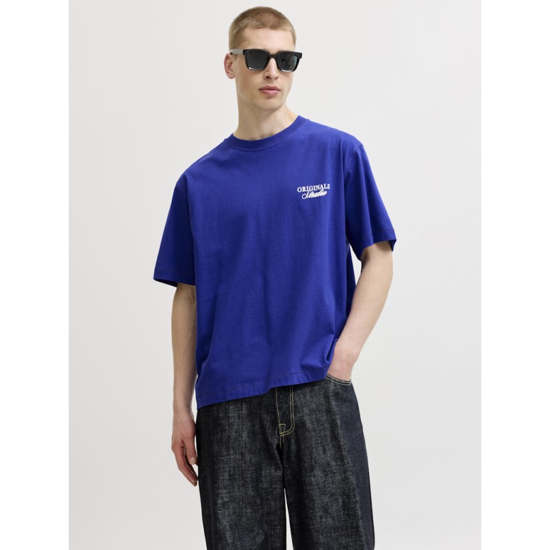 JACK & JONES Norrebro Typo T-shirt - Bluing