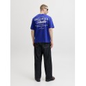 JACK & JONES Norrebro Typo T-shirt - Bluing