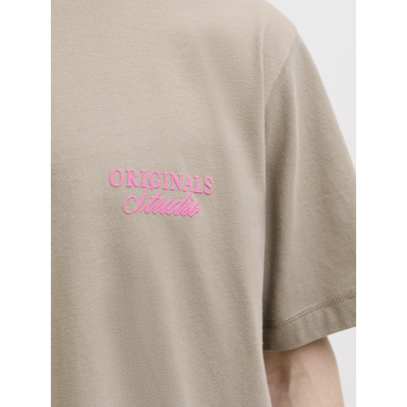JACK & JONES Norrebro Typo T-shirt - Vintage Khaki