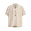 JACK & JONES Bradley kortærmet stribet skjorte - Moonbeam