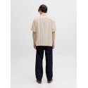JACK & JONES Bradley kortærmet stribet skjorte - Moonbeam