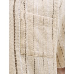 JACK & JONES Bradley kortærmet stribet skjorte - Moonbeam