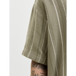 JACK & JONES Bradley kortærmet stribet skjorte - Vetiver