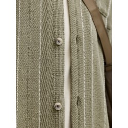 JACK & JONES Bradley kortærmet stribet skjorte - Vetiver