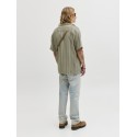 JACK & JONES Bradley kortærmet stribet skjorte - Vetiver