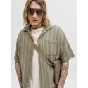 JACK & JONES Bradley kortærmet stribet skjorte - Vetiver
