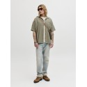 JACK & JONES Bradley kortærmet stribet skjorte - Vetiver