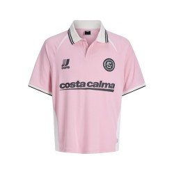 JACK & JONES Junior Club Ribbede S/S Løs Football Polo - Sweet Lilac