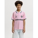 JACK & JONES Junior Club Ribbede S/S Løs Football Polo - Sweet Lilac