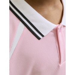 JACK & JONES Junior Club Ribbede S/S Løs Football Polo - Sweet Lilac