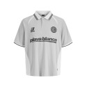 JACK & JONES Junior Club Ribbede S/S Løs Football Polo - Vapor Blue
