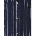 JACK & JONES Bradley kortærmet stribet skjorte - Navy Blazer