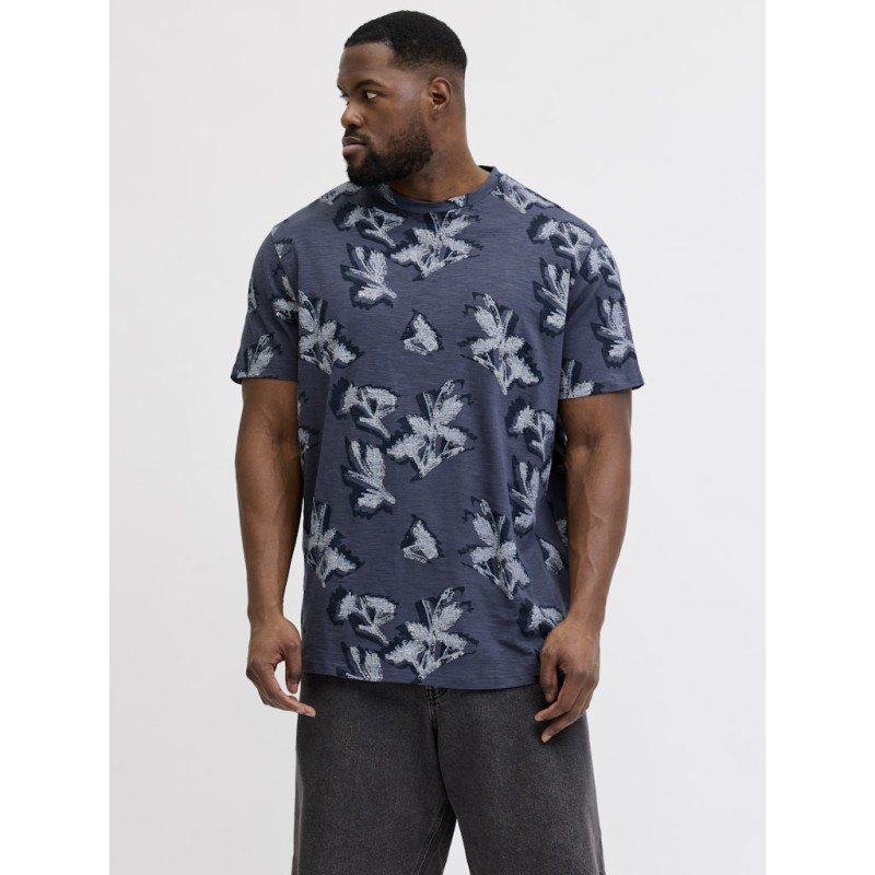 JACK & JONES PLUS Montauk kortærmet t-shirt - Odyssey Gray