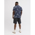 JACK & JONES PLUS Montauk kortærmet t-shirt - Odyssey Gray